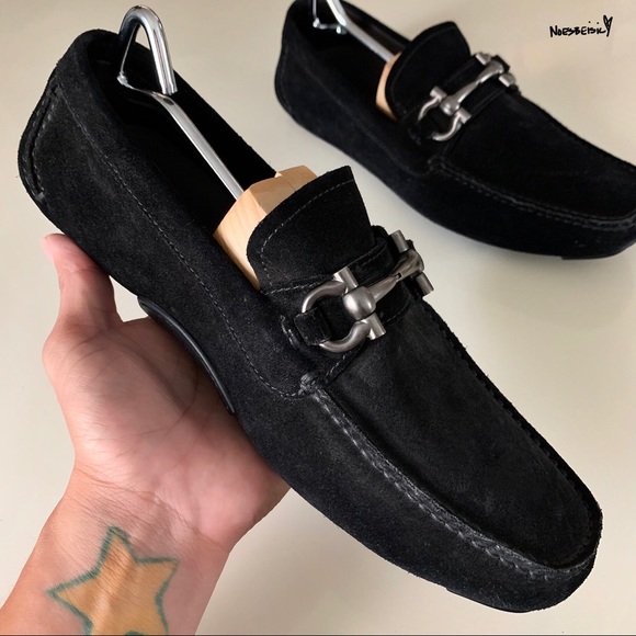 Salvatore Ferragamo Other - 🚫SOLD•E🅱️🅰️Y🚫 Salvatore Ferragamo Black Suede Loafers